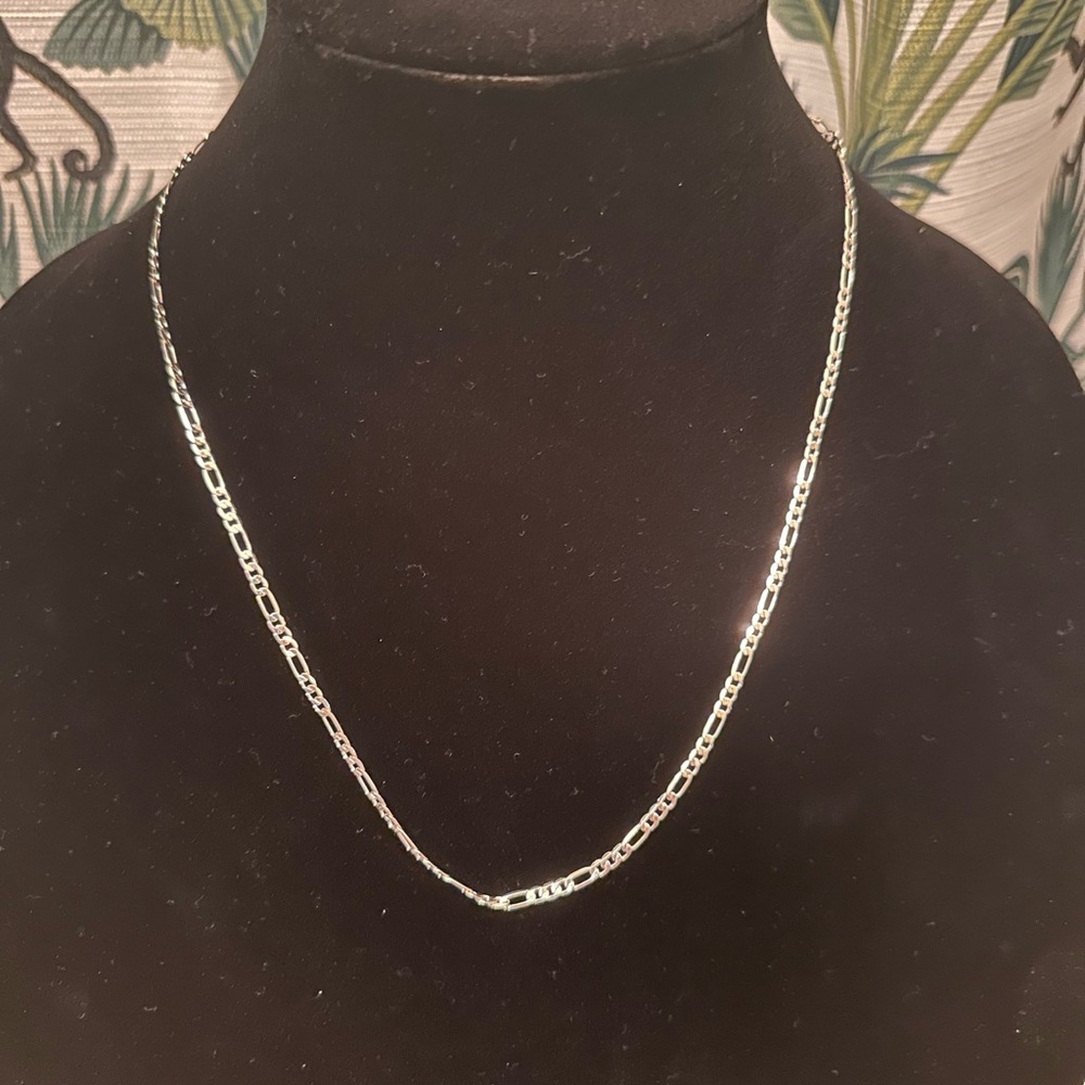 New silver necklace
